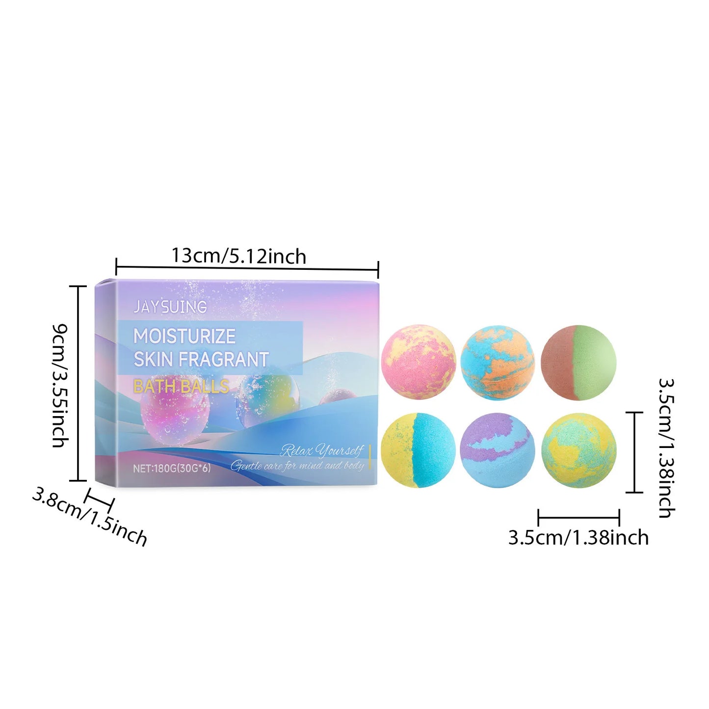Bubble Bath Bombs Aromatherapy Exfoliating Floral Scent Spa Bath