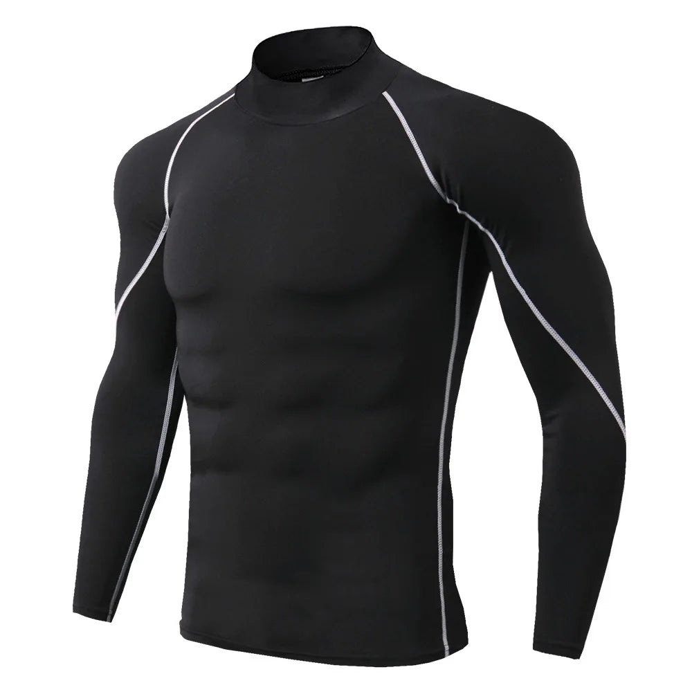 Men Quick Dry Sport T Shirt Compression Running Top For Gym