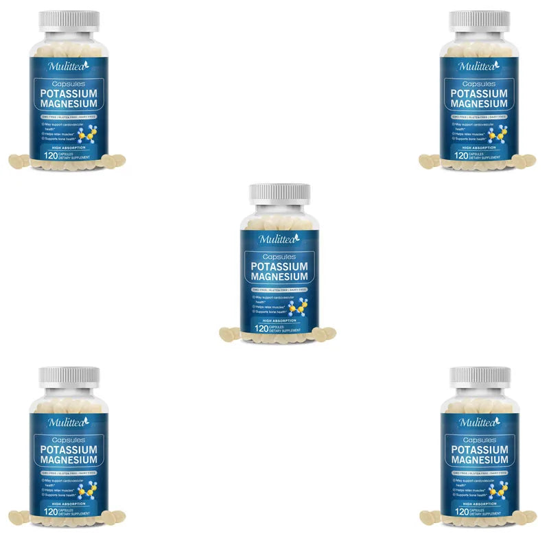 Mulittea Potassium Magnesium Capsule Relieves Muscle Cramps Headaches