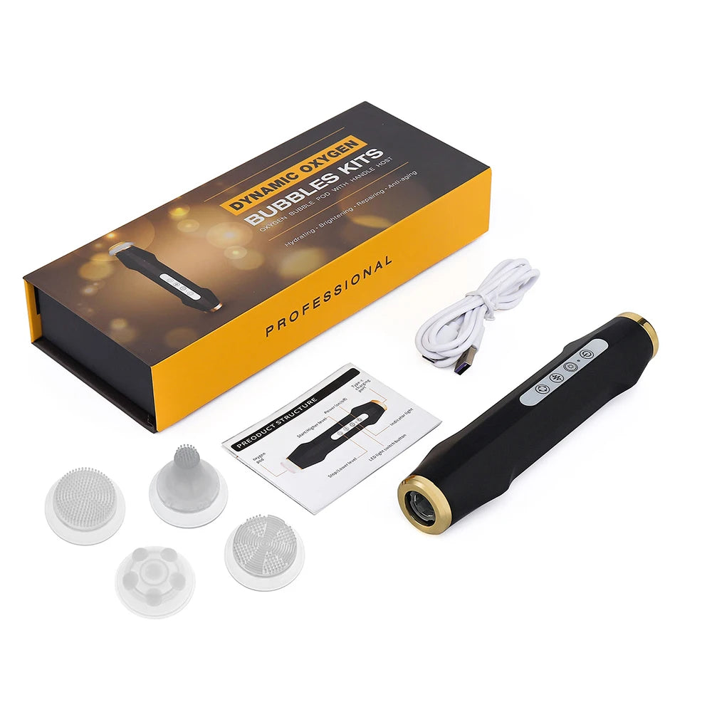 Iebilif Portable Co2 Oxygen Bubble Facial Hand Spa Device