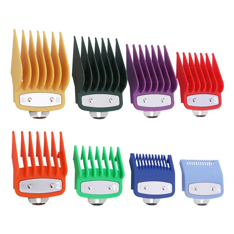 8 Piece Universal Hair Clipper Limit Guide Comb Set