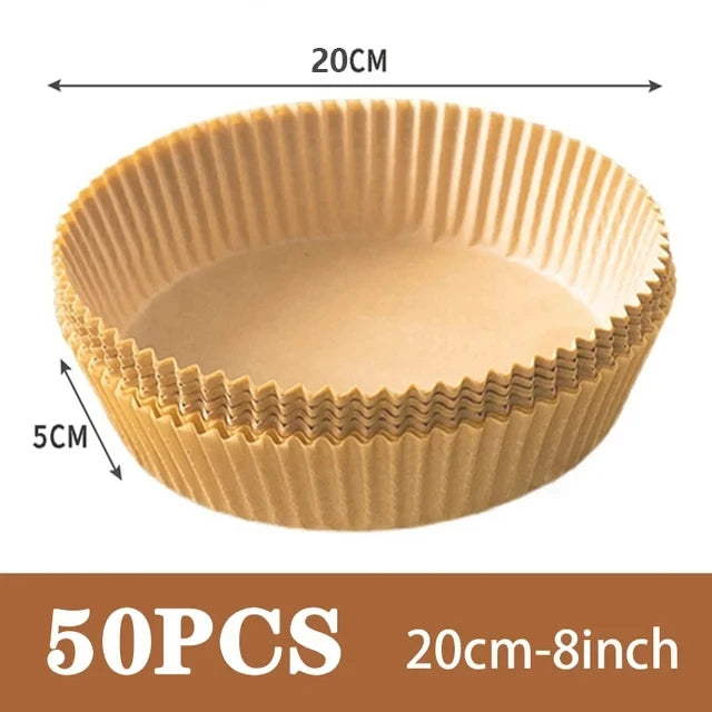 Air Fryer Disposable Paper Liners Non Stick Round