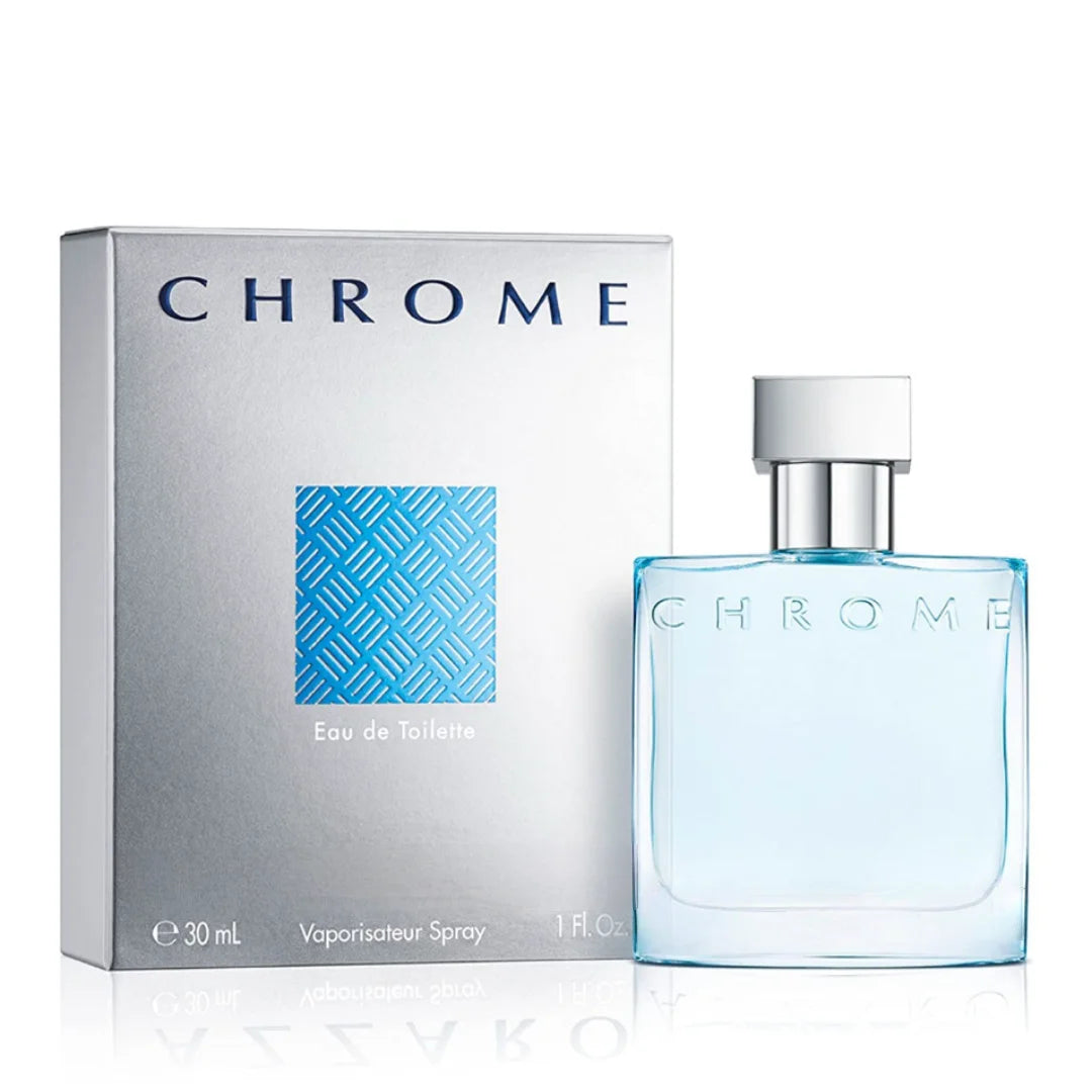 Azz Chrome Eau de Toilette Unisex Fresh Aquatic Fragrance