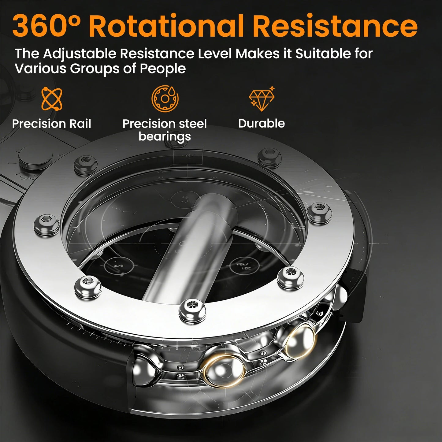 Multifunctional Rotator Grip Strength Trainer 8 to 15 Pounds