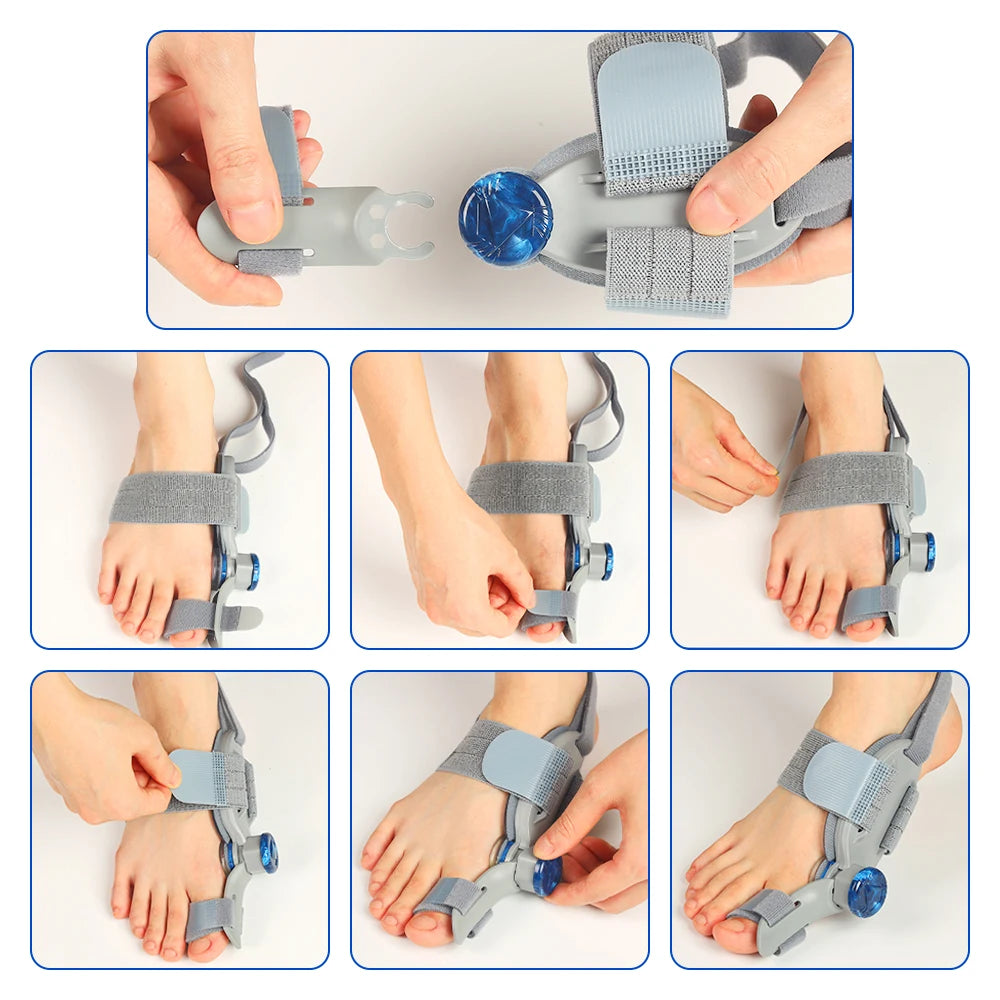 Hailicare Bunion Corrector Foot Braces Rotatable Toe Separator