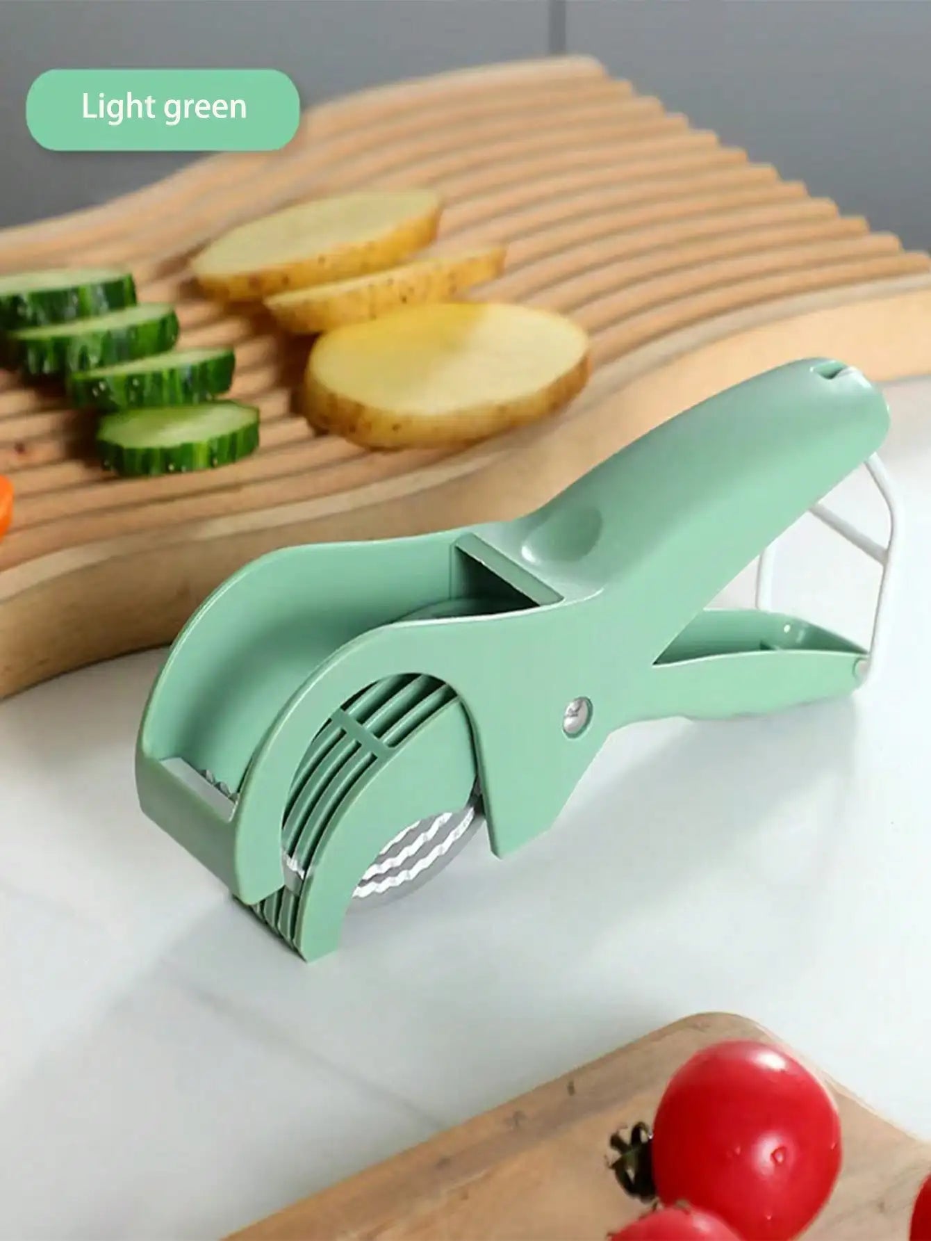 Stainless Steel Manual Fruit And Vegetable Slicer Dishwasher Safe