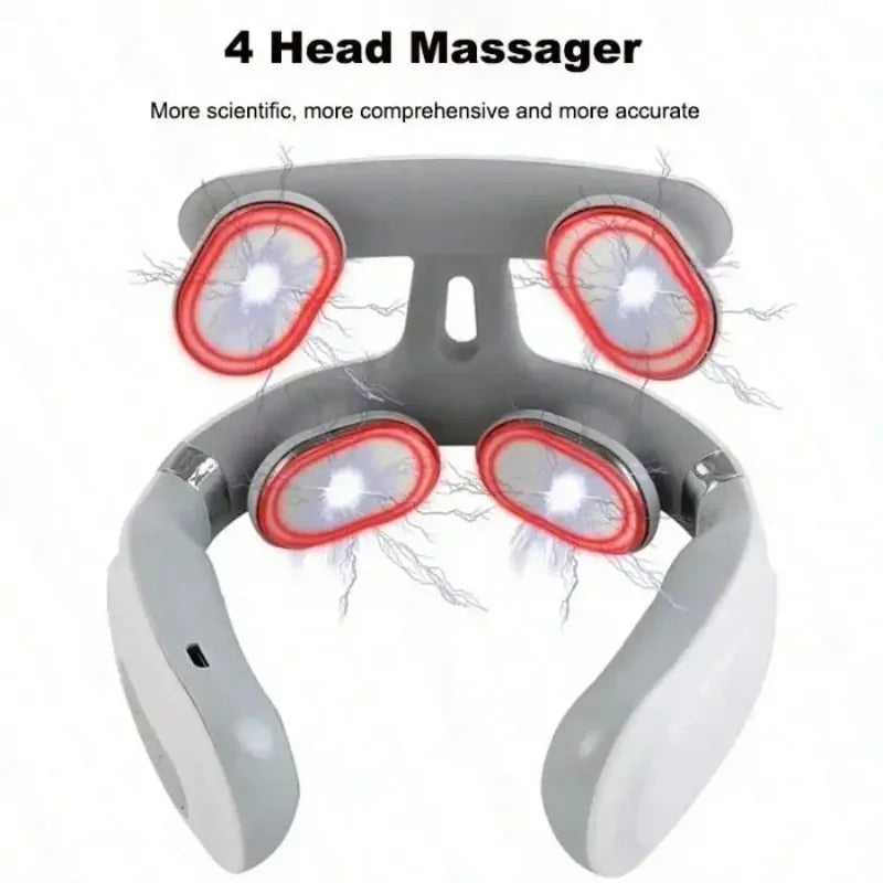 USB Smart Pulse Cervical Massager With Heating And Vibration