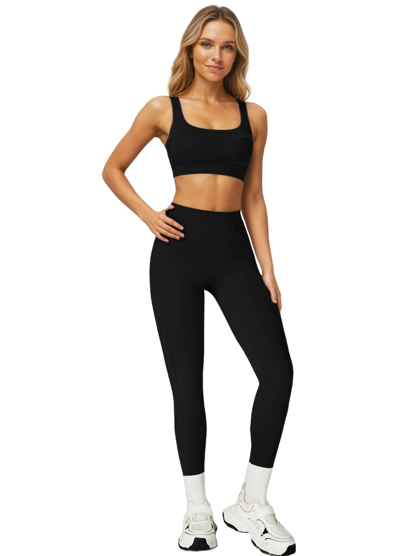 Airila 2-Piece Yoga Set High-Waisted Leggings and Sports Bra