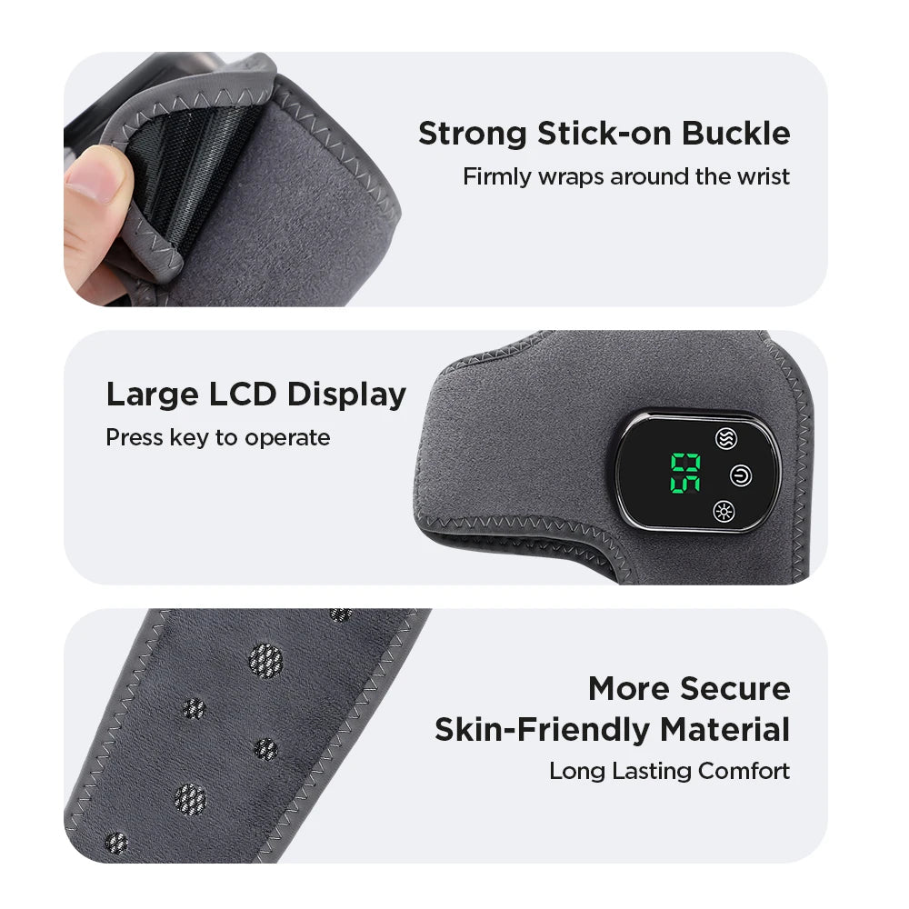 PASTSKY Electric Foot Heat Massager With Ankle Support And Vibration
