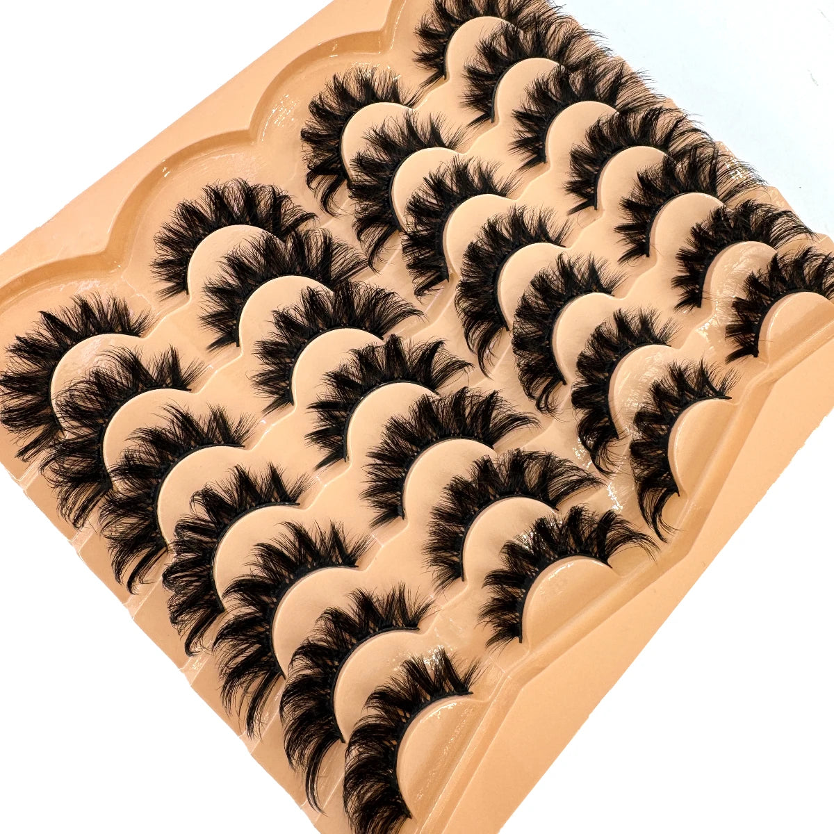 HBZGTLAD 3D Fluffy False Eyelashes Thick Volume Cluster Lashes