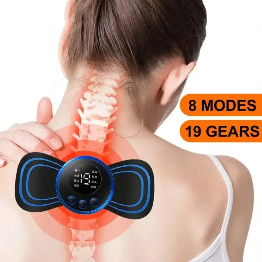 Electric Neck Massager Stimulator Cervical Back Pain Relief