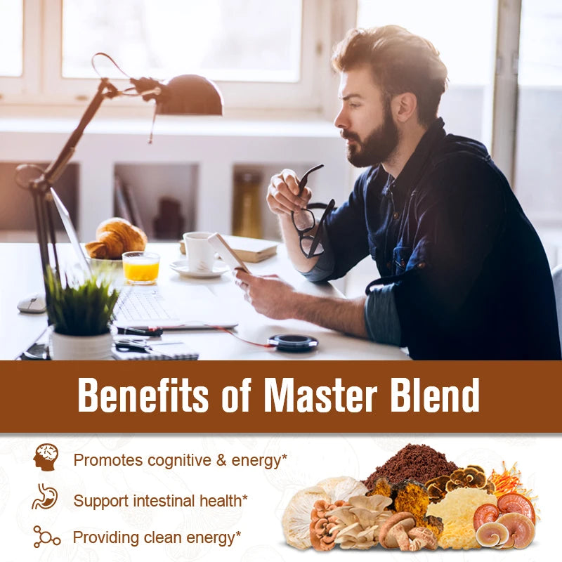 Minch Lions Mane Mushroom Coffee With Reishi Cordyceps Turkey Tail