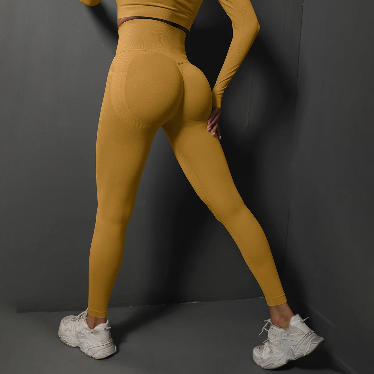Women Seamless High Waist Yoga Leggings For Hip Lifting And Workout