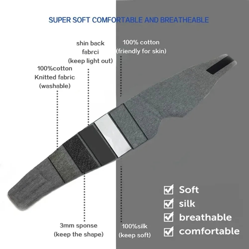 100% Cotton Adjustable Light Blocking Sleep Eye Mask
