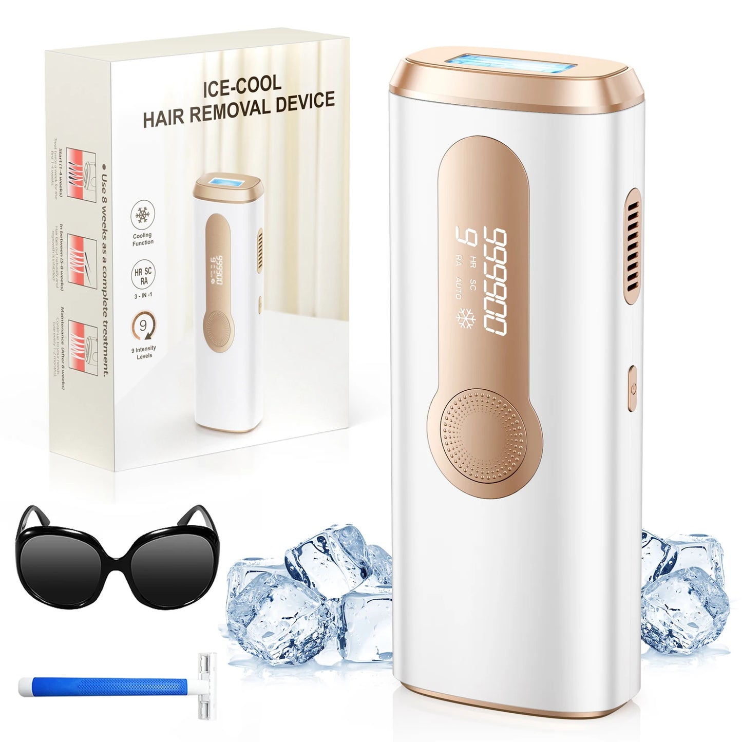 Totmizby IPL Laser Epilator Hair Removal Device For Body Facial