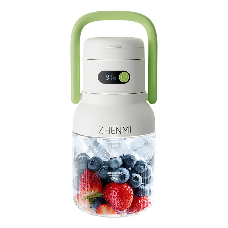 ZHENMI BPA Free Cordless USB Rechargeable Blender for Shakes and Smoothies