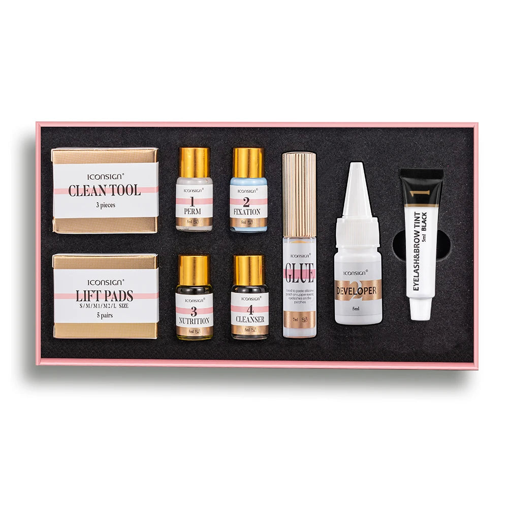 IcOnSign Lash Lift And Tint Kit With Brow Lamination