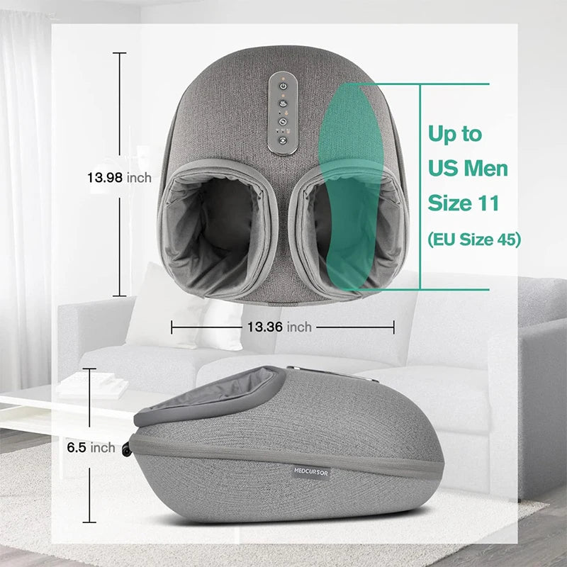 Medcursor Foot Massager With Heating Therapy Shiatsu Deep Kneading