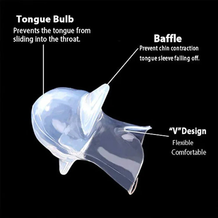 Medical Silicone Anti Snore Device Tongue Retainer For Snoring Relief