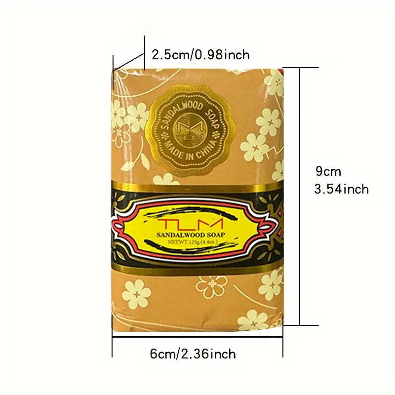 Genuine Sandalwood Soap Bars Offer Rich Daily Deep Cleansing Care
