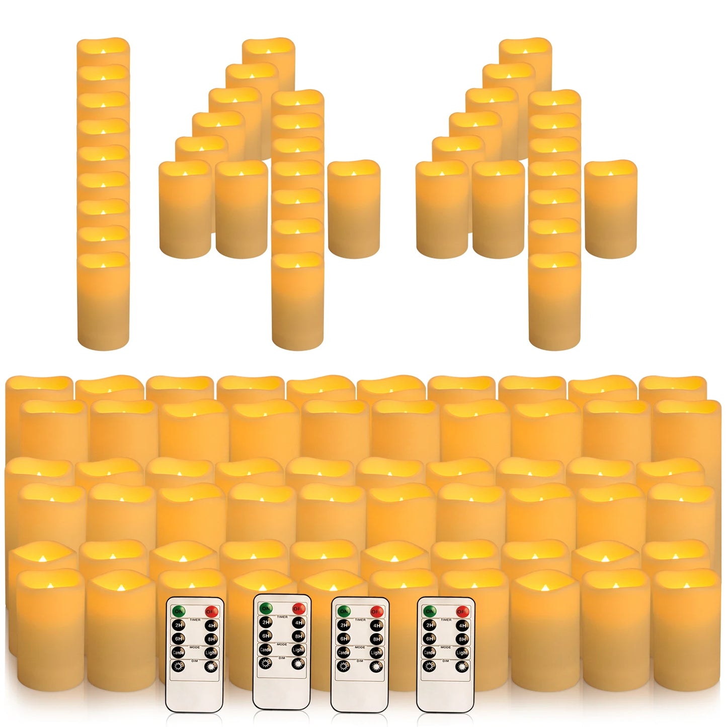 Flameless LED Candles Indoor Waterproof 24-144 Sets For Events