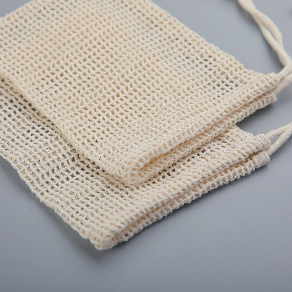 Natural Cotton Soap Saver Bags 3 Pack Eco Friendly Lather Pouch