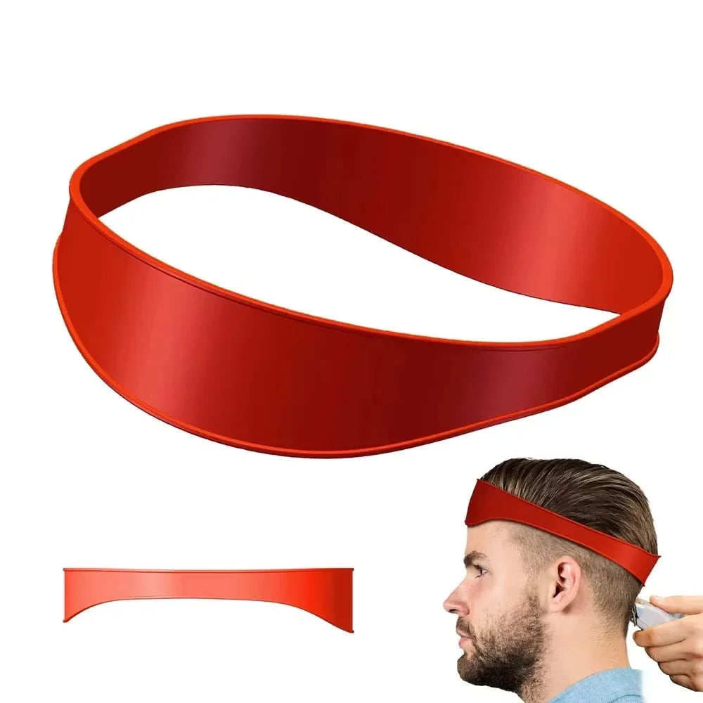 DIY Home Haircuts Curved Headband Silicone Neckline Shaving Template