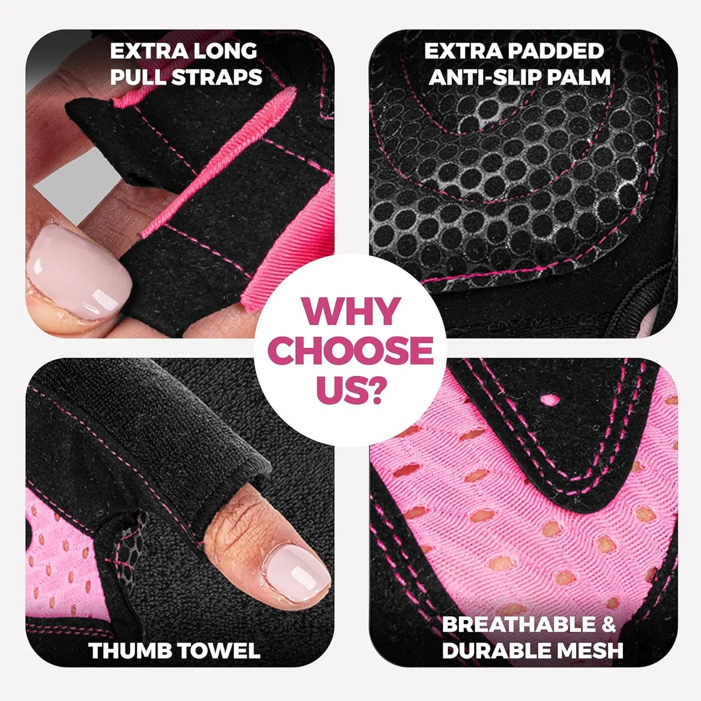 Breathable Gym Gloves With Wrist Support And Enhanced Grip