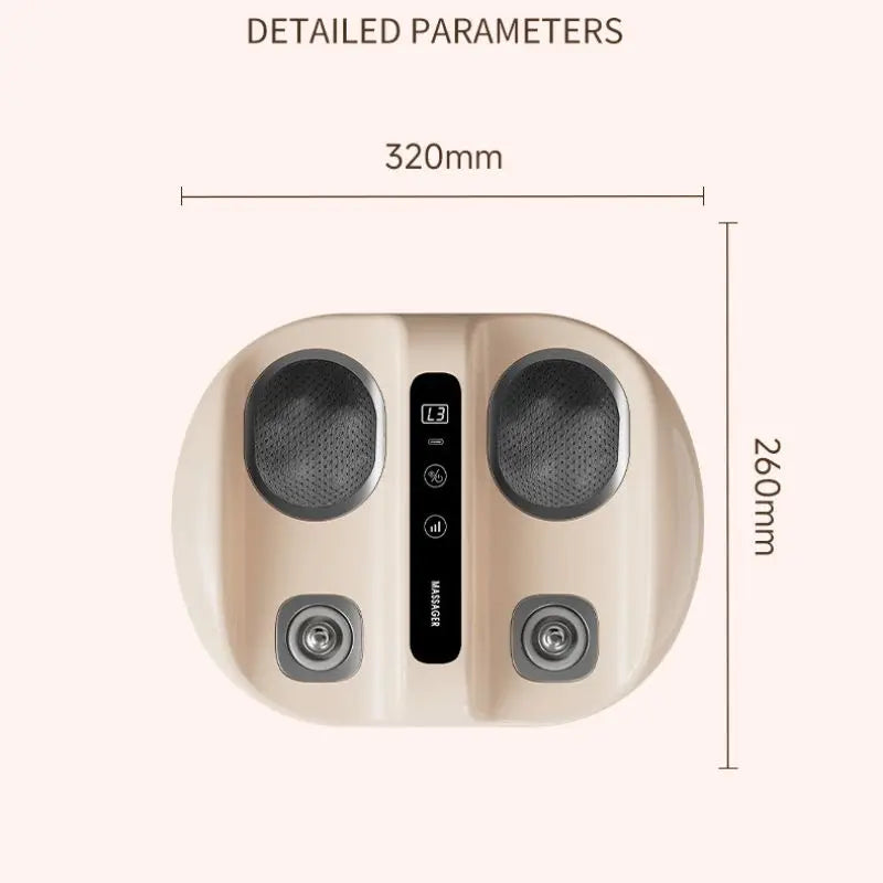 Mini Finger Press Foot Massager With Deep Kneading And Vibration