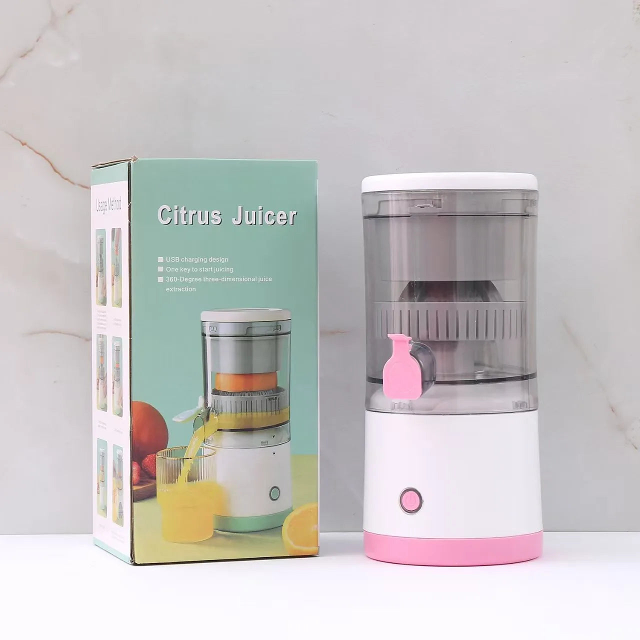 Portable Electric Juicer USB Rechargeable Citrus Press