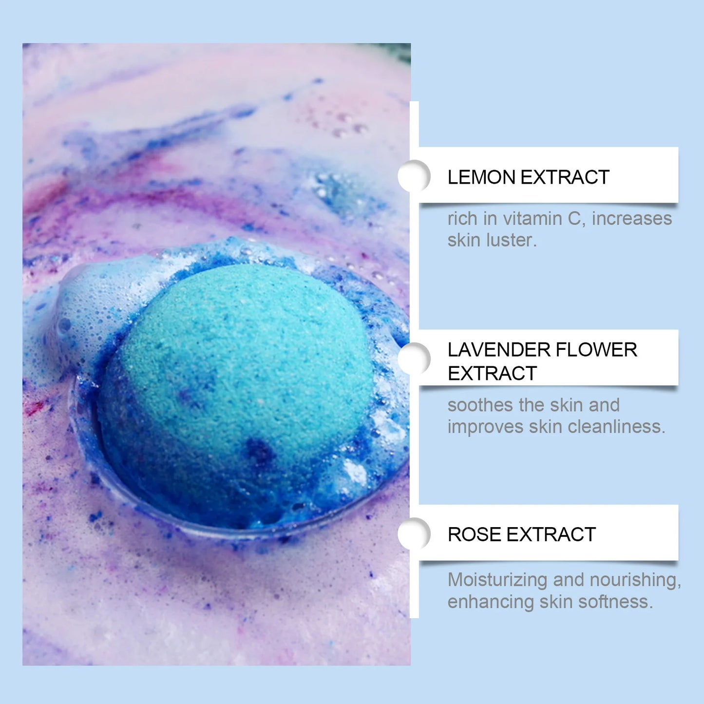 Bubble Bath Bombs Aromatherapy Exfoliating Floral Scent Spa Bath