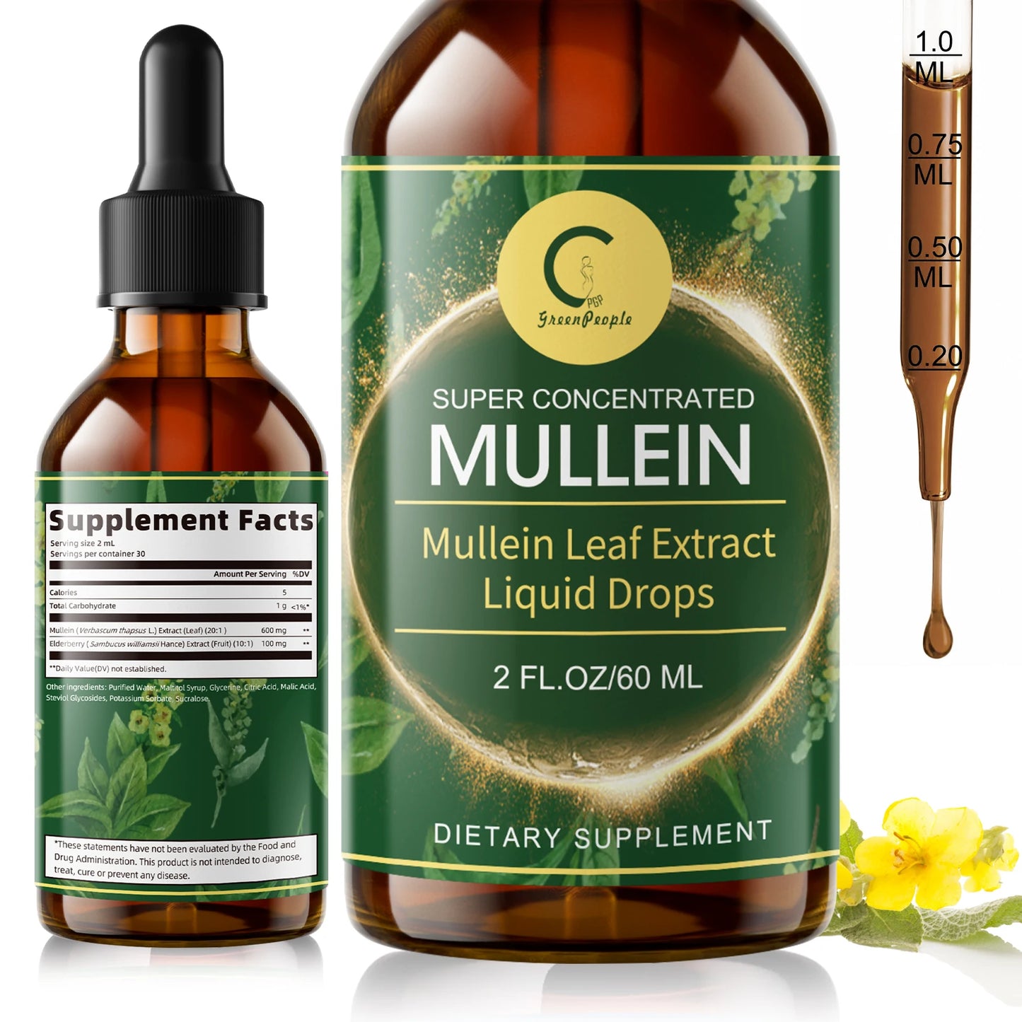 MINCH Mullein Drops For Lung Health And Immune Support