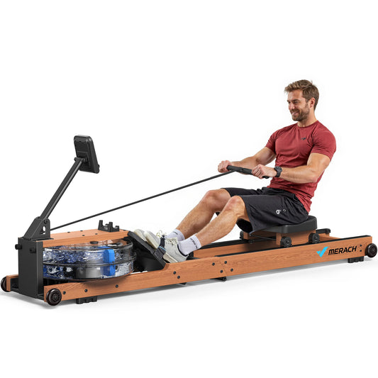 MERACH Water Rowing Machine Foldable With 400 Lbs Capacity