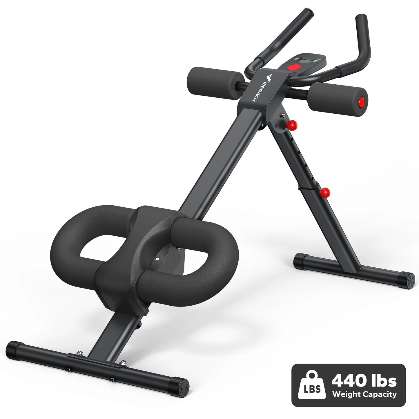 MERACH Foldable Abdominal Exercise Machine Adjustable Trainer Core System