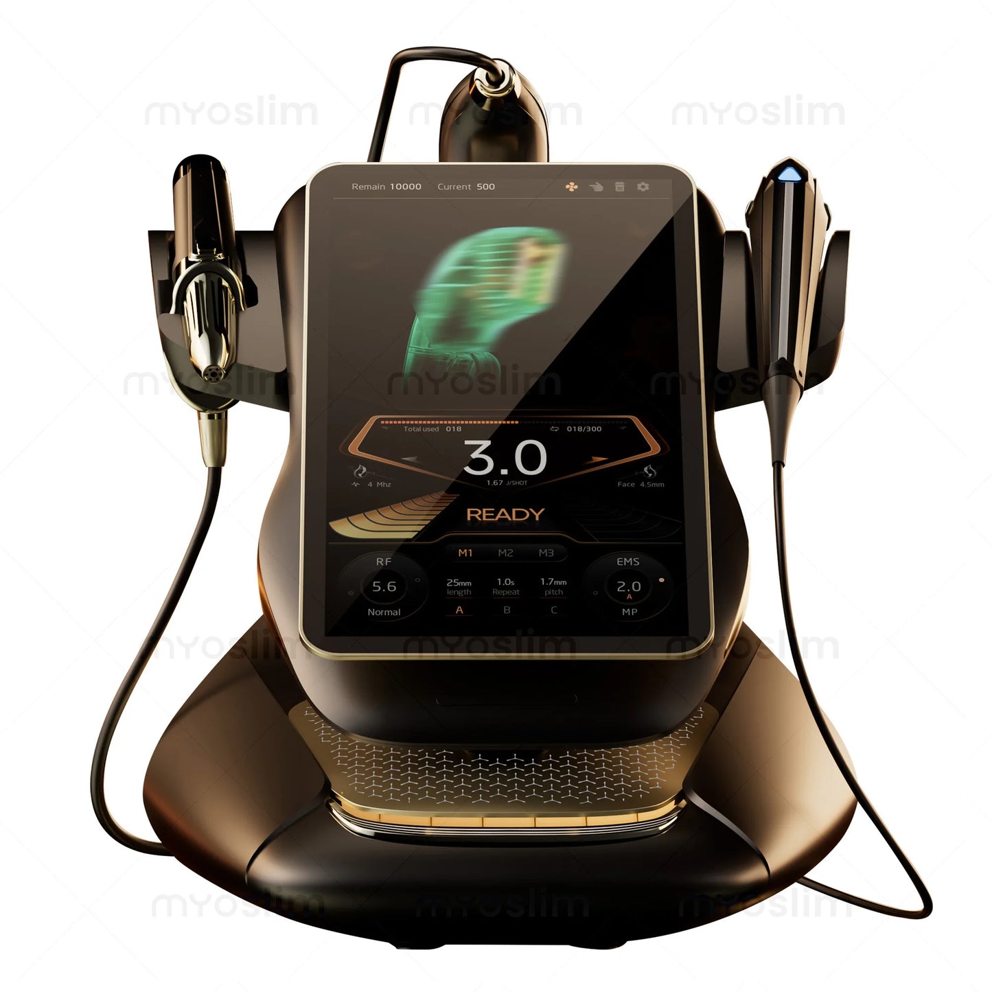 MYOSLIM Portable 360 Max RF EMS 3in1 Facial Beauty Device