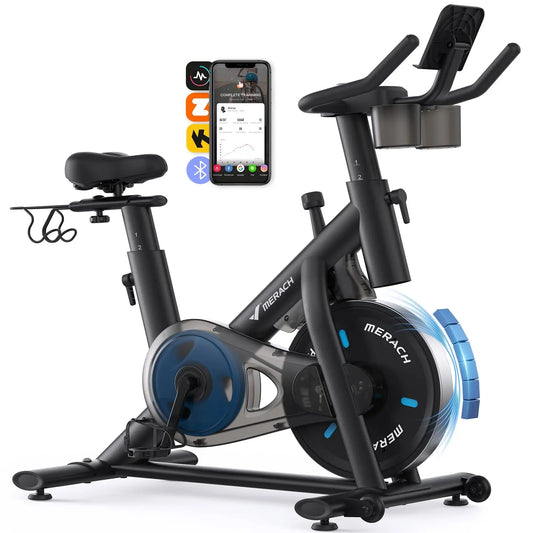 MERACH Magnetic Indoor Exercise Bike With Exclusive App