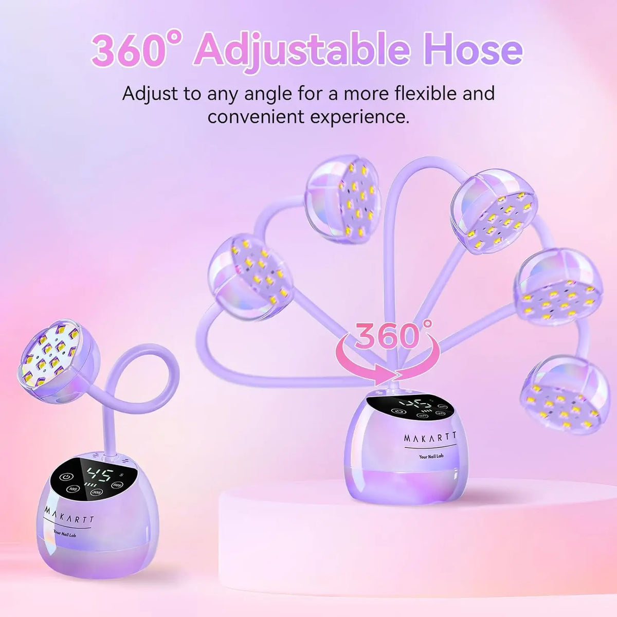Makartt Gooseneck Cordless LED Nail Lamp With Auto Sensor
