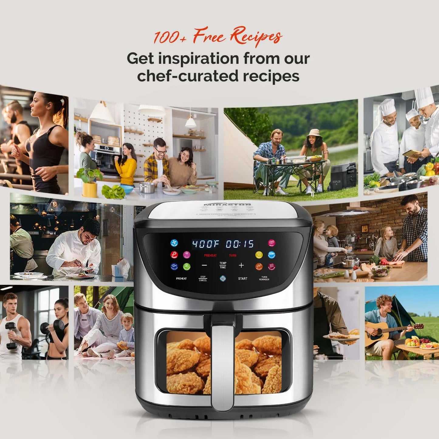 Air Fryer With View Window And 10 Presets For Family