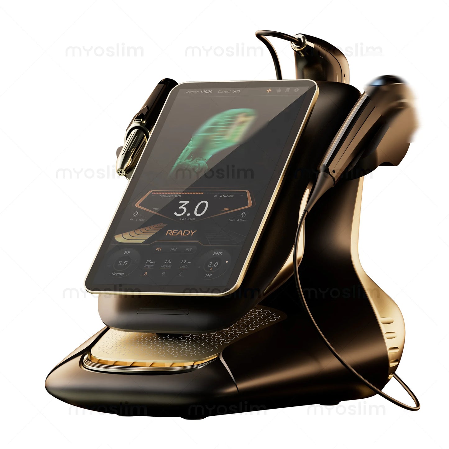 MYOSLIM Portable 360 Max RF EMS 3in1 Facial Beauty Device