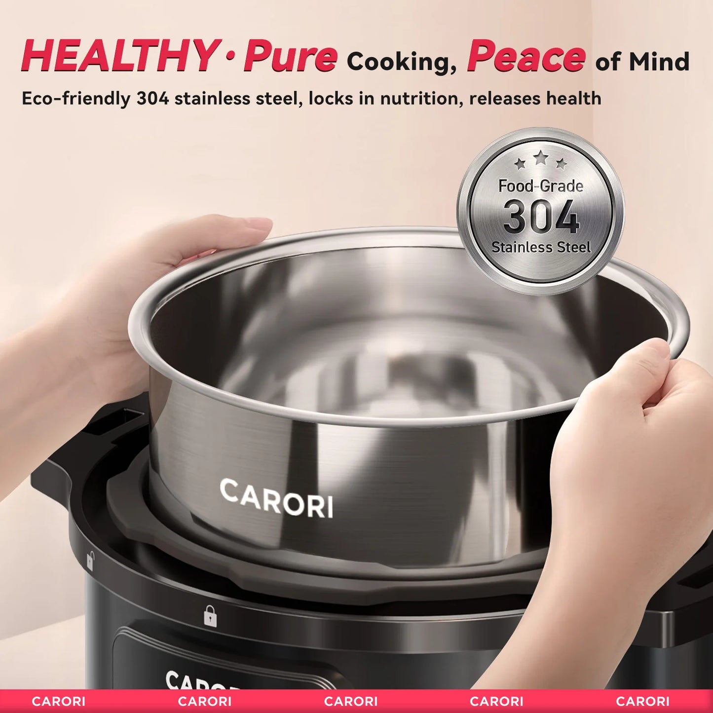 Carori 12-In-1 Electric Pressure Cooker With Slow Cook And Steamer