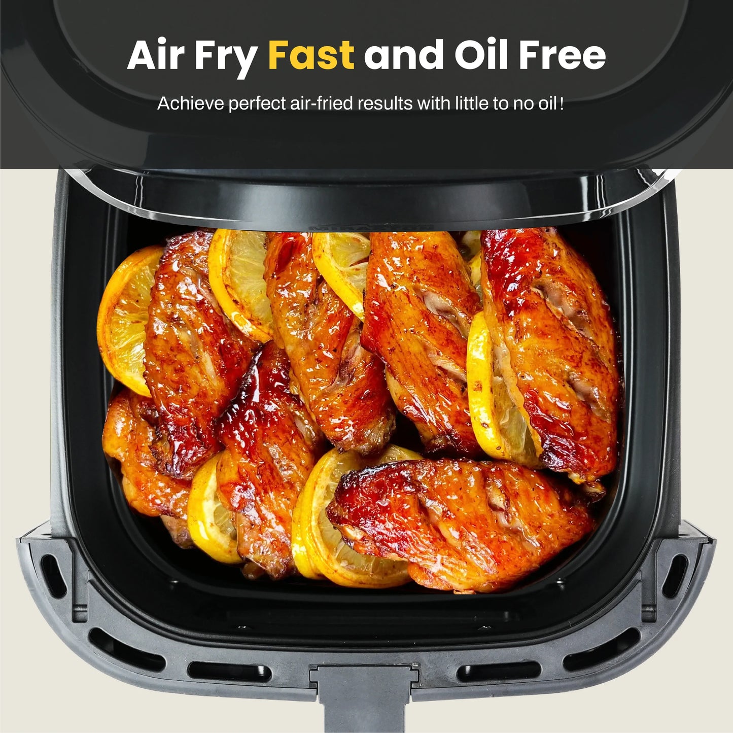 MIRASTON Digital Air Fryer With Smart Touchscreen And 8 Presets