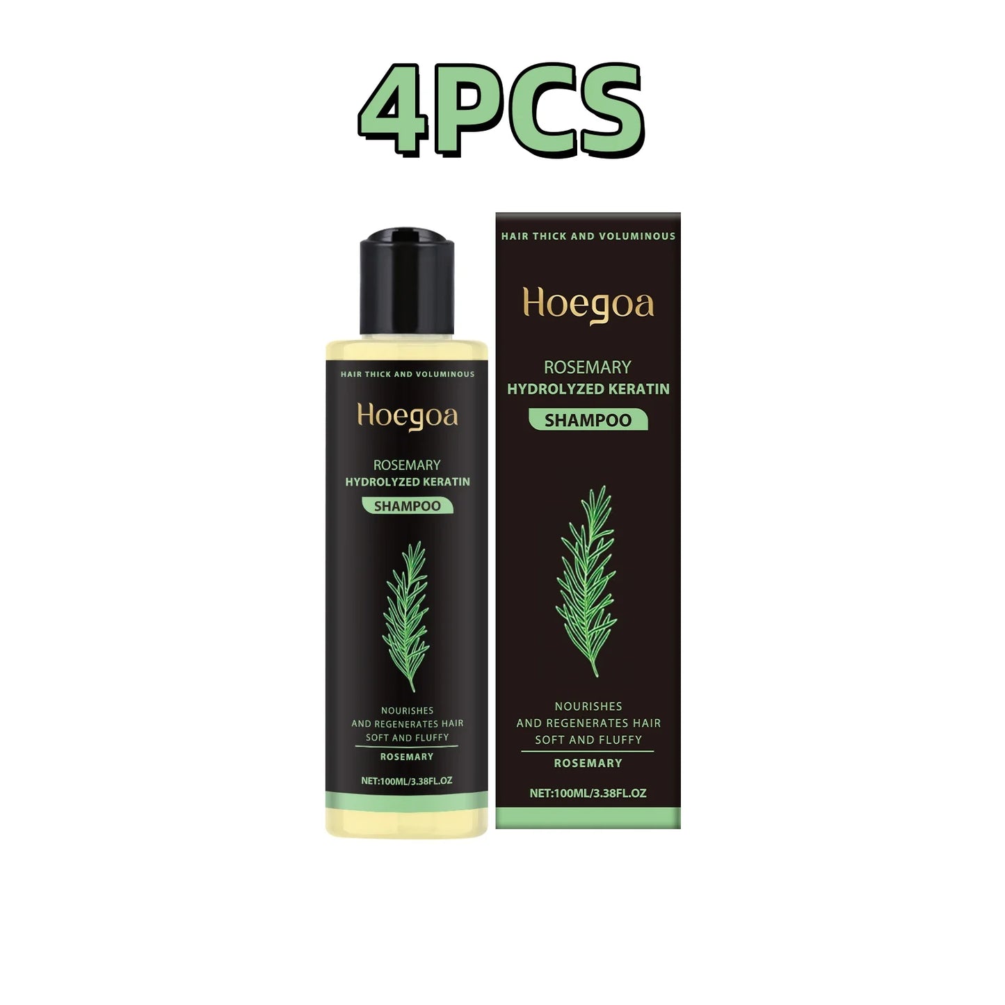 HOEGOA Thickening Rosemary Shampoo For Volume And Strength