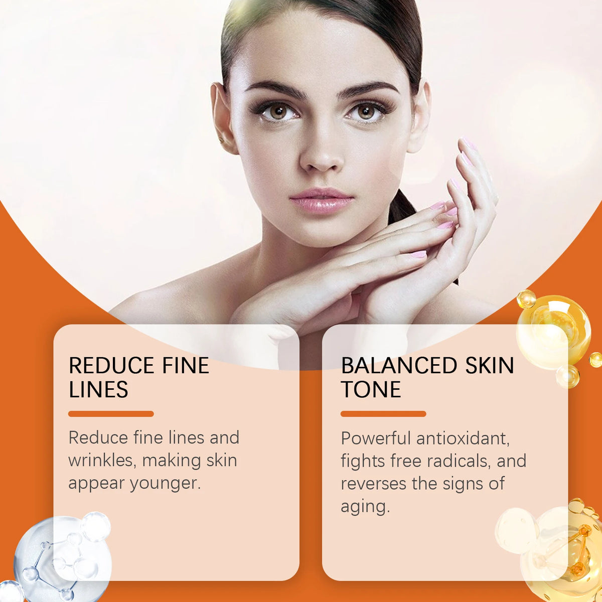 Vitamin C Hyaluronic Acid Brightening Facial Serum For Dark Spots