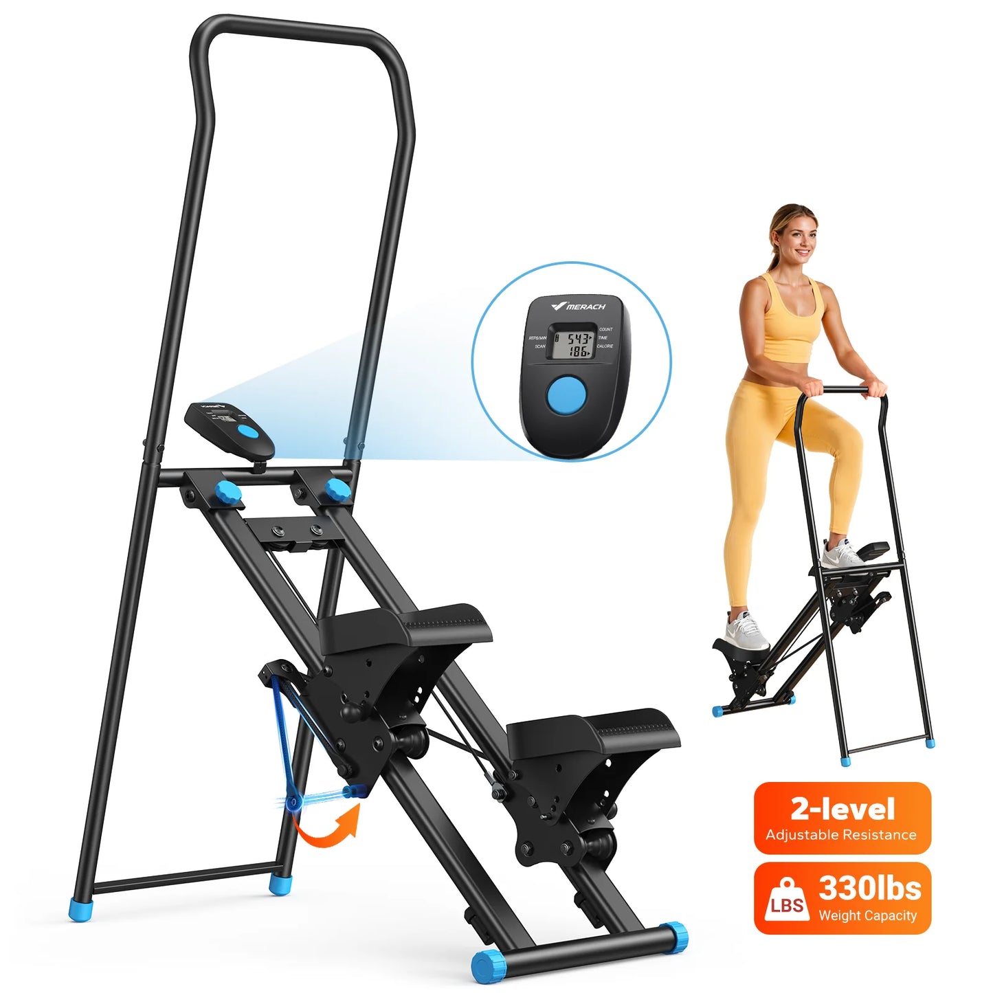 MERACH Stair Stepper For Home Gym Full Body Workout Range