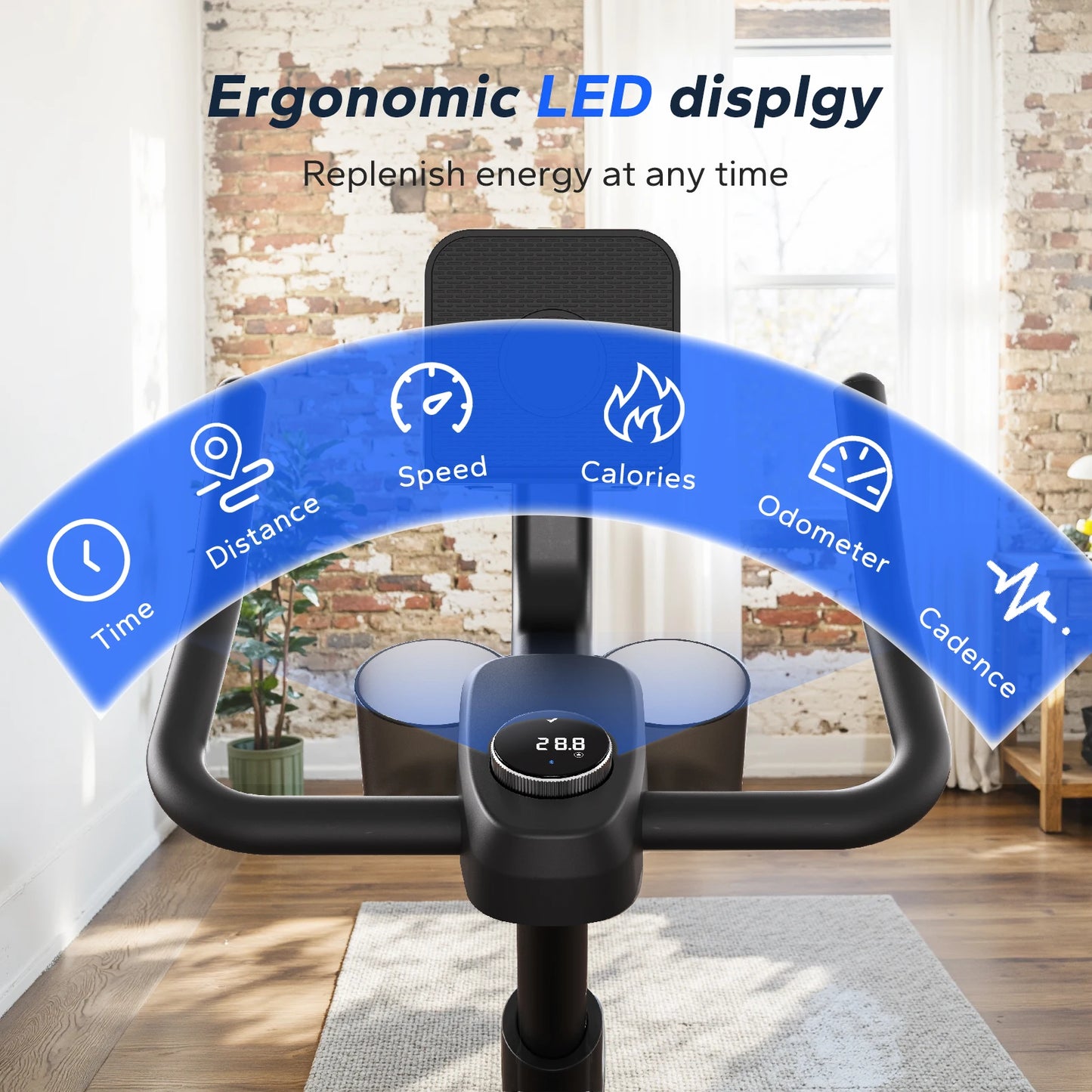 MERACH Magnetic Indoor Exercise Bike With Exclusive App