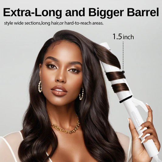 Novus Ceramic Tourmaline Curling Wand For Long Hair