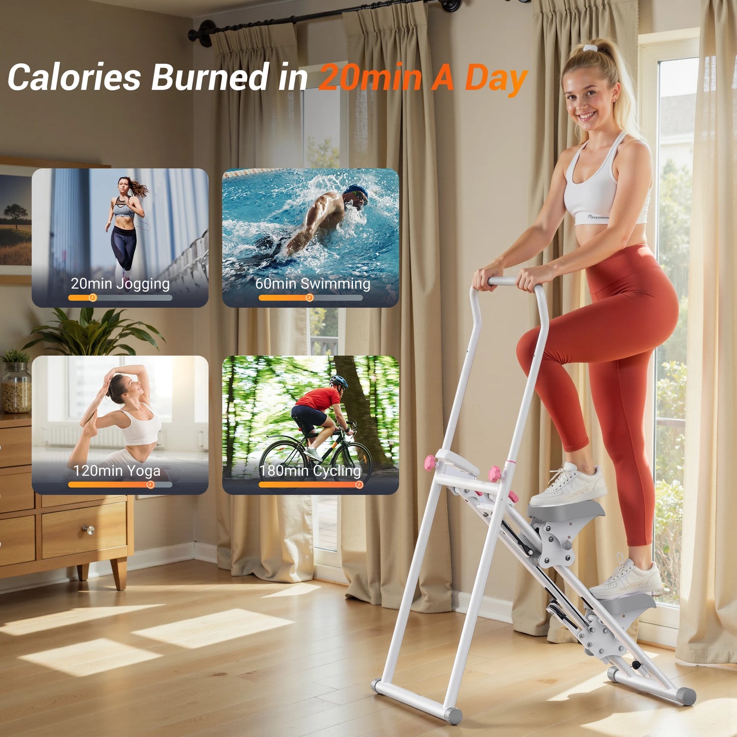 MERACH Stair Stepper For Home Gym Full Body Workout Range