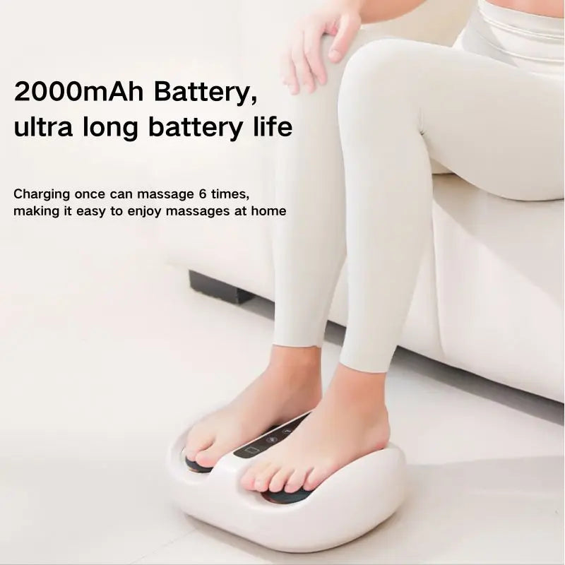 Mini Finger Press Foot Massager With Deep Kneading And Vibration
