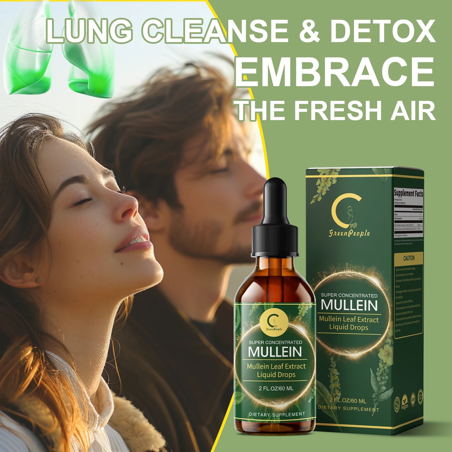 MINCH Mullein Drops For Lung Health And Immune Support