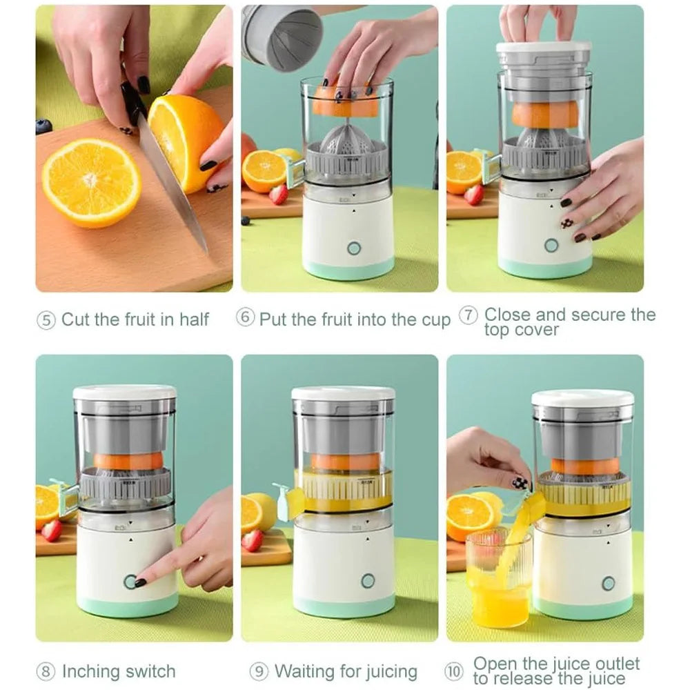 Portable Electric Juicer USB Rechargeable Citrus Press